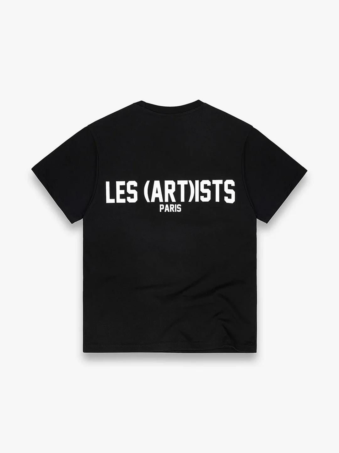 Les Artists Paris t-shirt nero con mini logo TS600 NERO LES ARTISTS