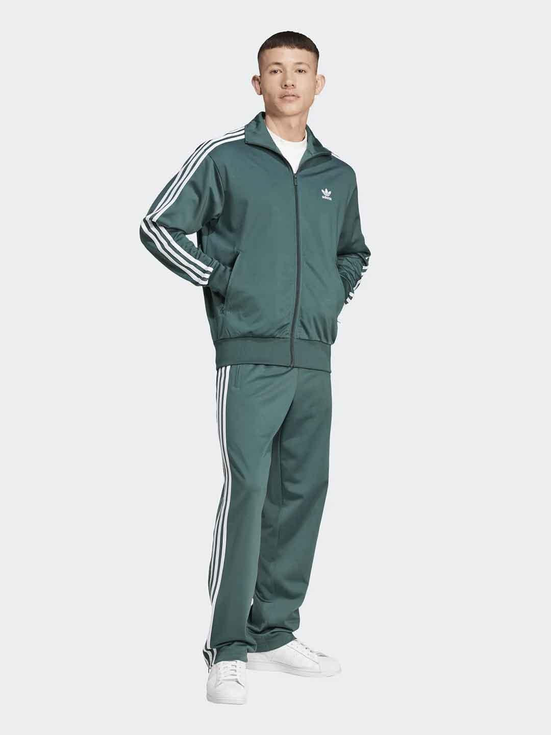 Adidas felpa verde con zip IY9892 VERDE ADIDAS