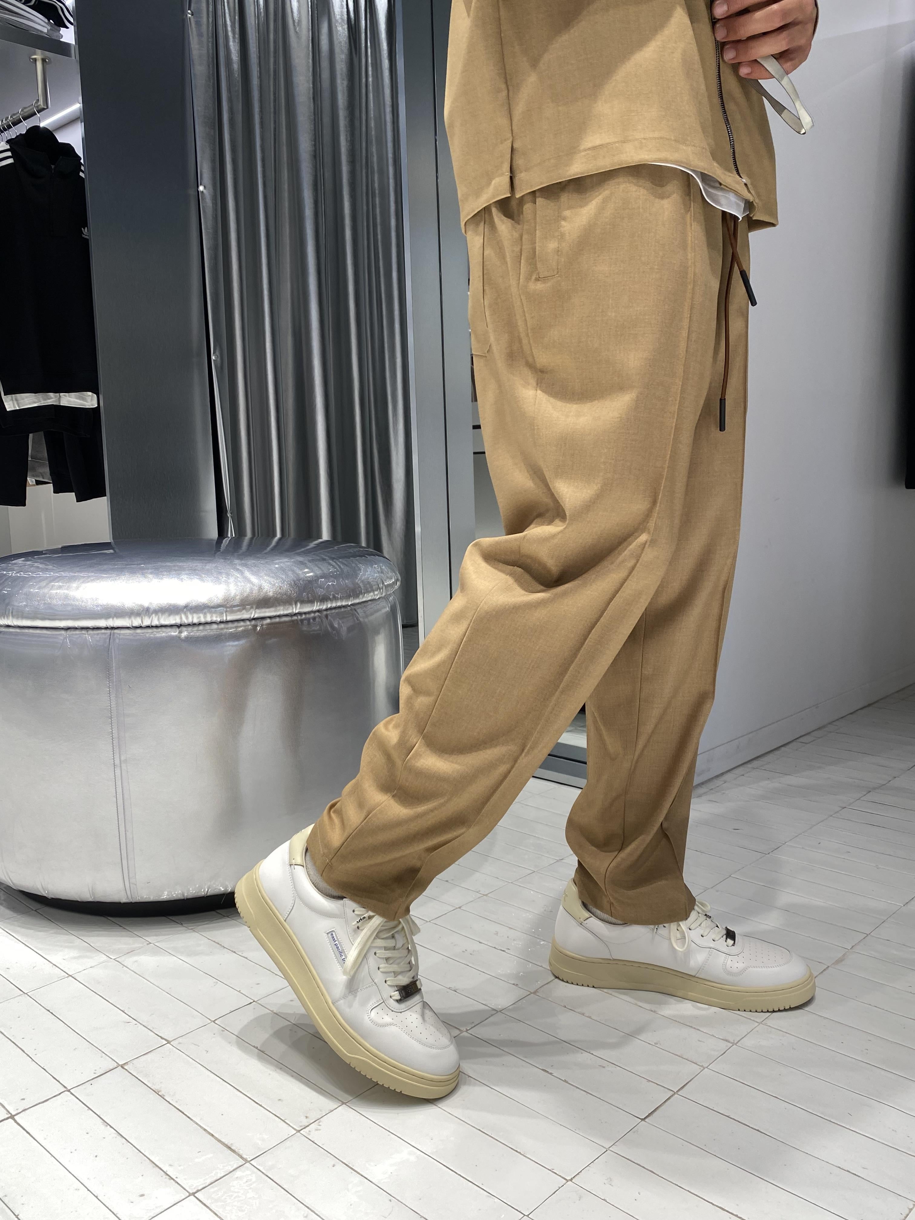 Pret A Porter pantaloni beige con pinces 40003 BEIGE PRET A PORTER