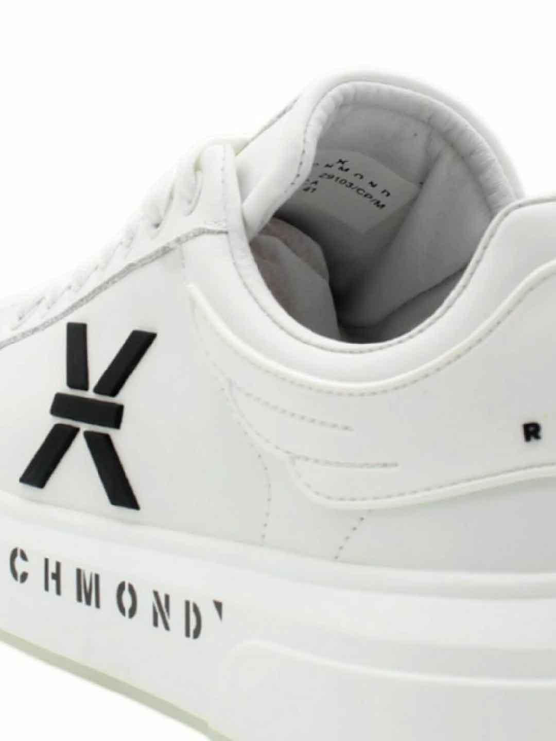 John Richmond 29103 CPA sneakers bianco con logo nero 29103 CP A BIANCO JOHN RICHMOND