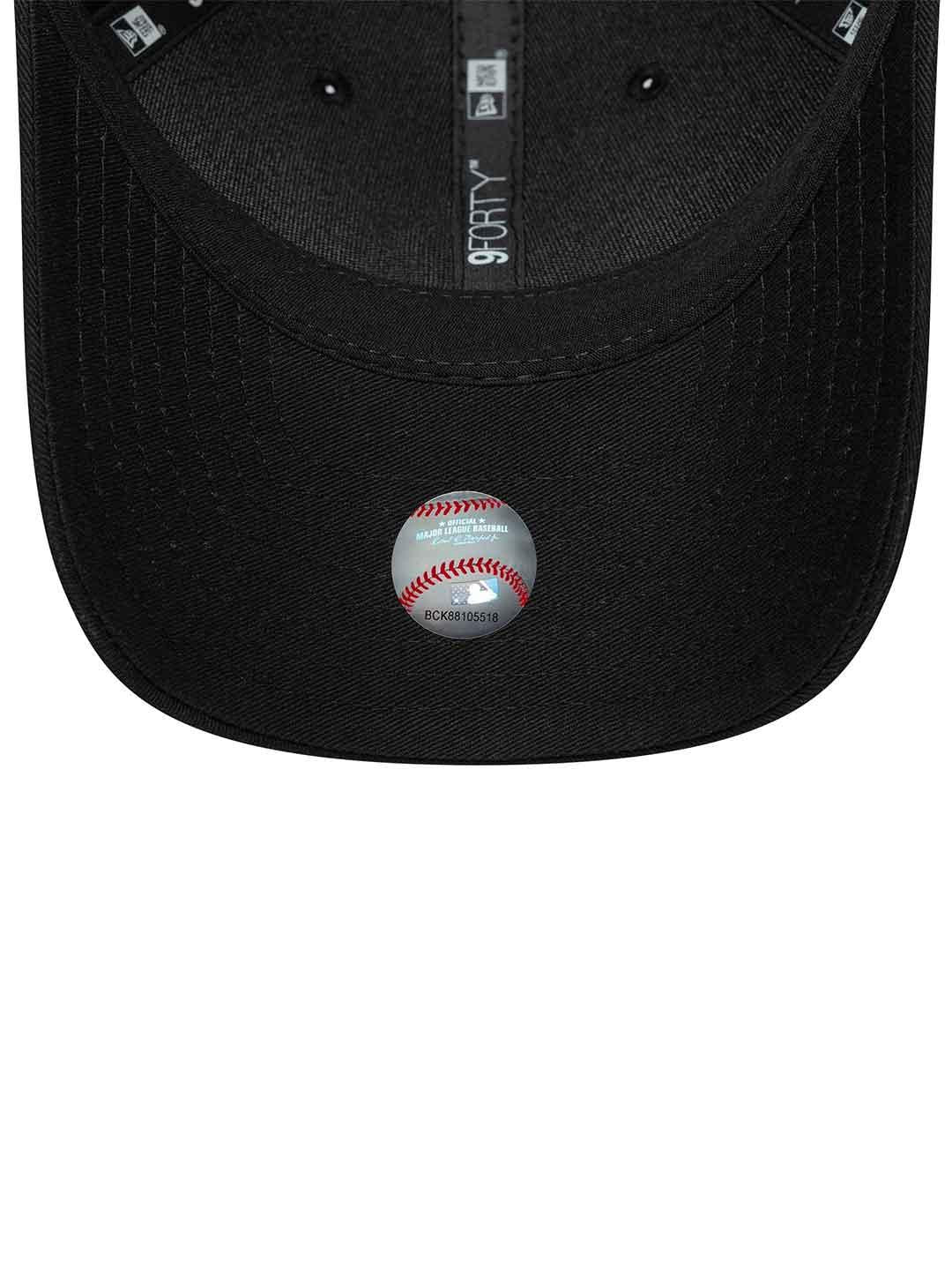 New Era 9FORTY cappello nero con logo bianco 60691059 NERO NEW ERA