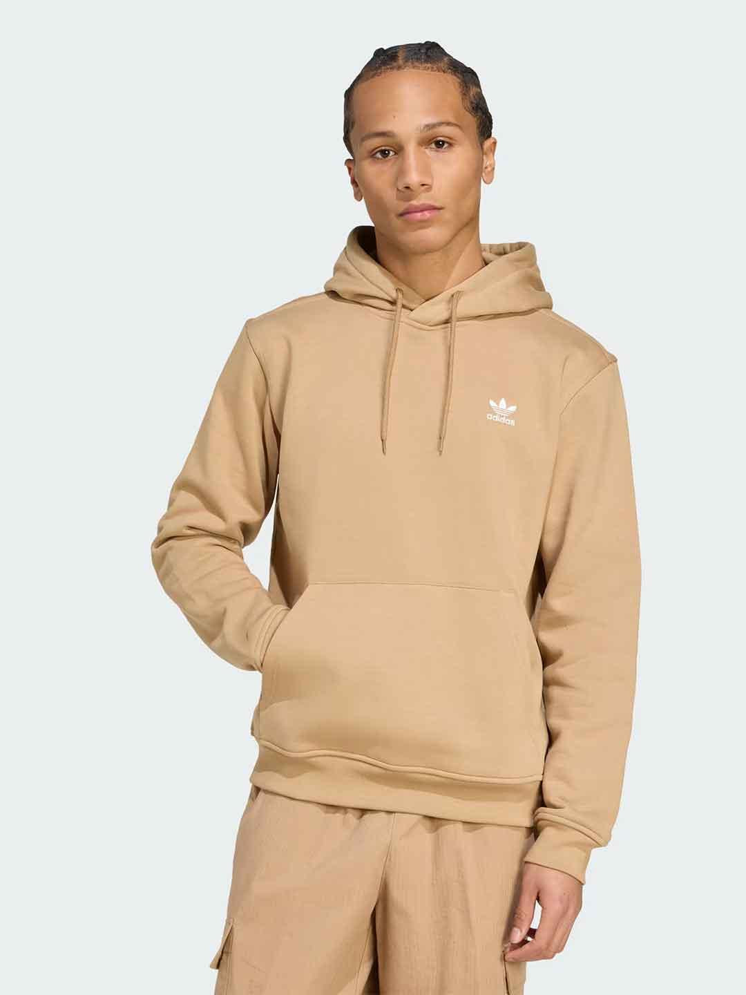 Adidas felpa beige con cappuccio JW1064 BEIGE ADIDAS