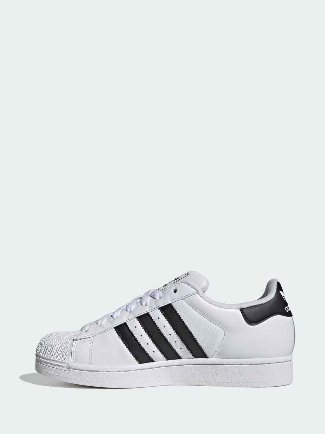 Adidas Superstar sneakers bianco e nero IH8659 BIANCO ADIDAS