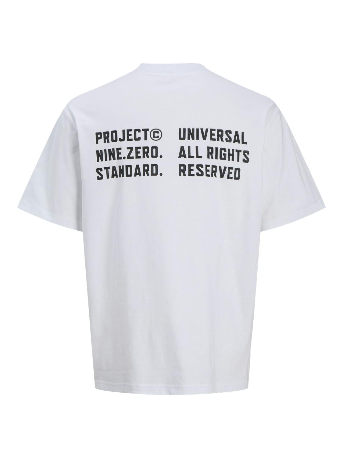 Jack & Jones t-shirt bianco con grafica sul retro 12273287 BIANCO JACK & JONES