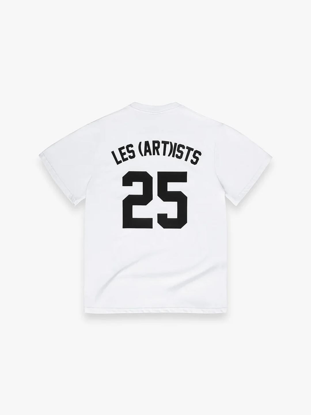 Les Artists Paris t-shirt bianco numero 25 TS684 BIANCO LES ARTISTS