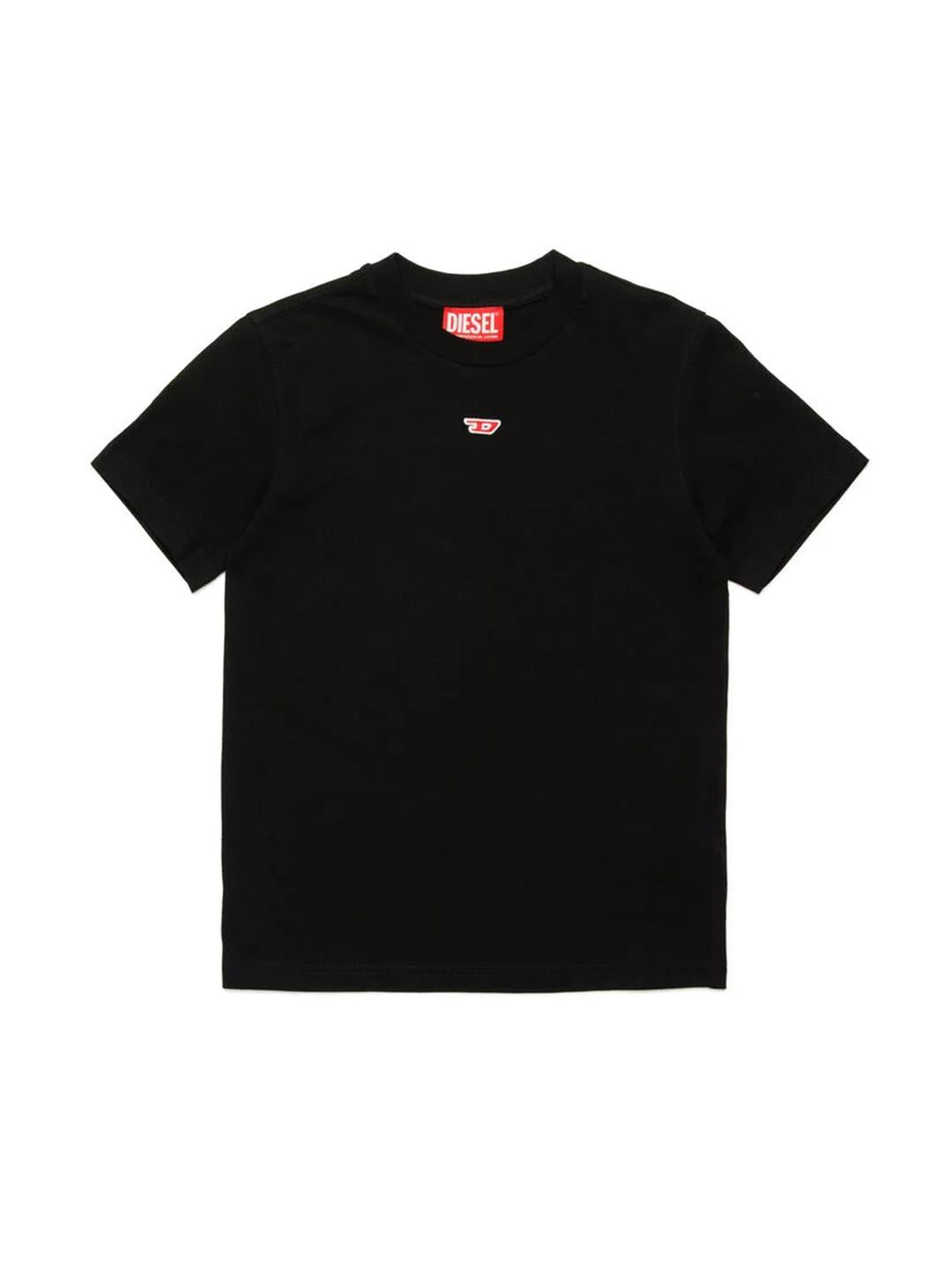 Diesel Tdiegord t-shirt nero con logo mini J02237 0GRAI NERO DIESEL