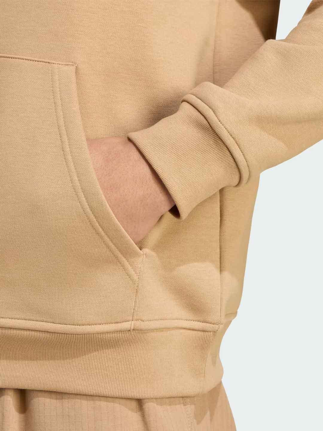 Adidas felpa beige con cappuccio JW1064 BEIGE ADIDAS