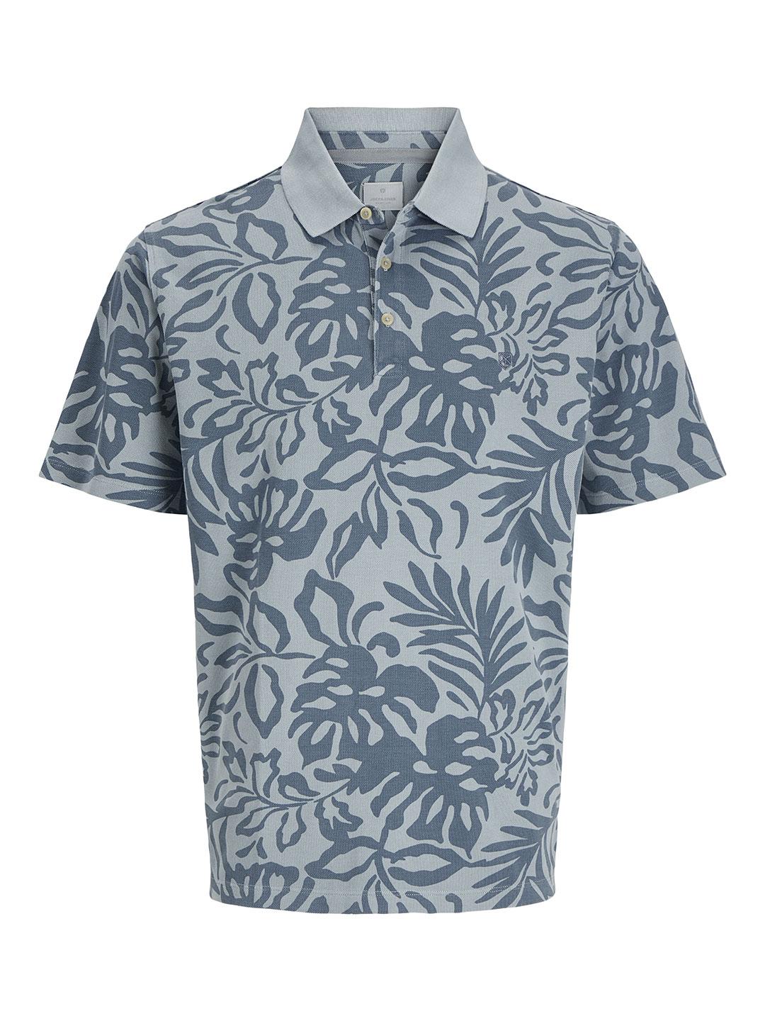 Jack & Jones polo azzurro a fantasia 12274187 AZZURRO JACK & JONES