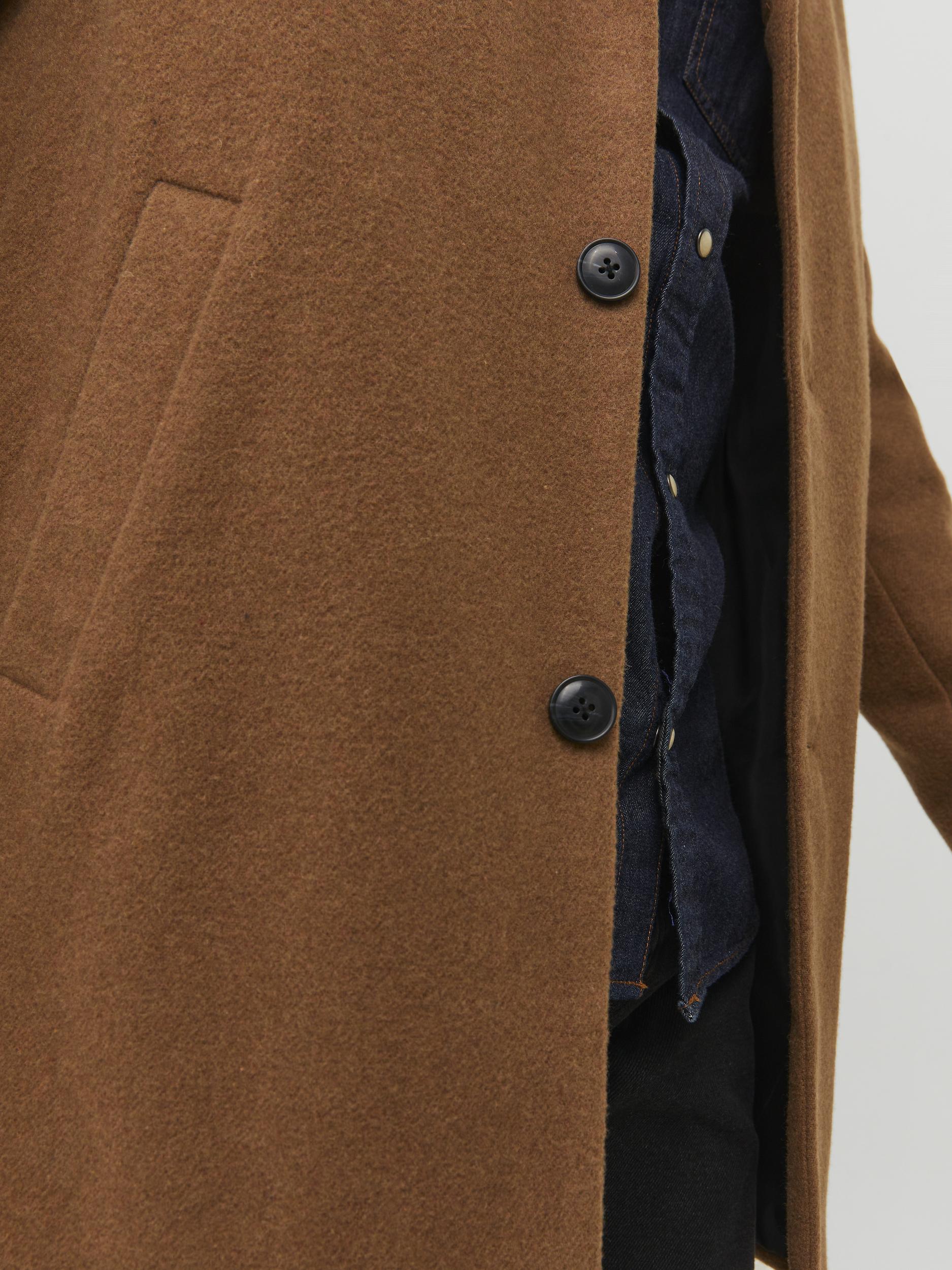 Jack & Jones cappotto marrone con collo reverse 12236158 MARRONE JACK & JONES