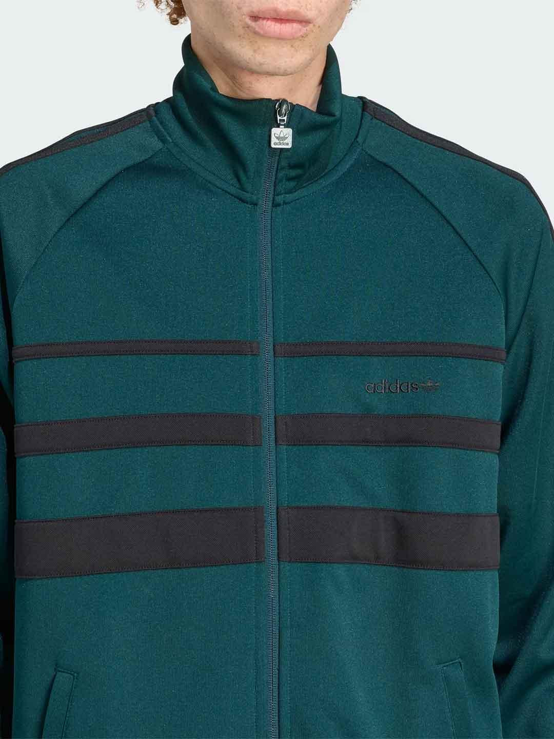 Adidas felpa verde con logo nero JX1487 VERDE ADIDAS