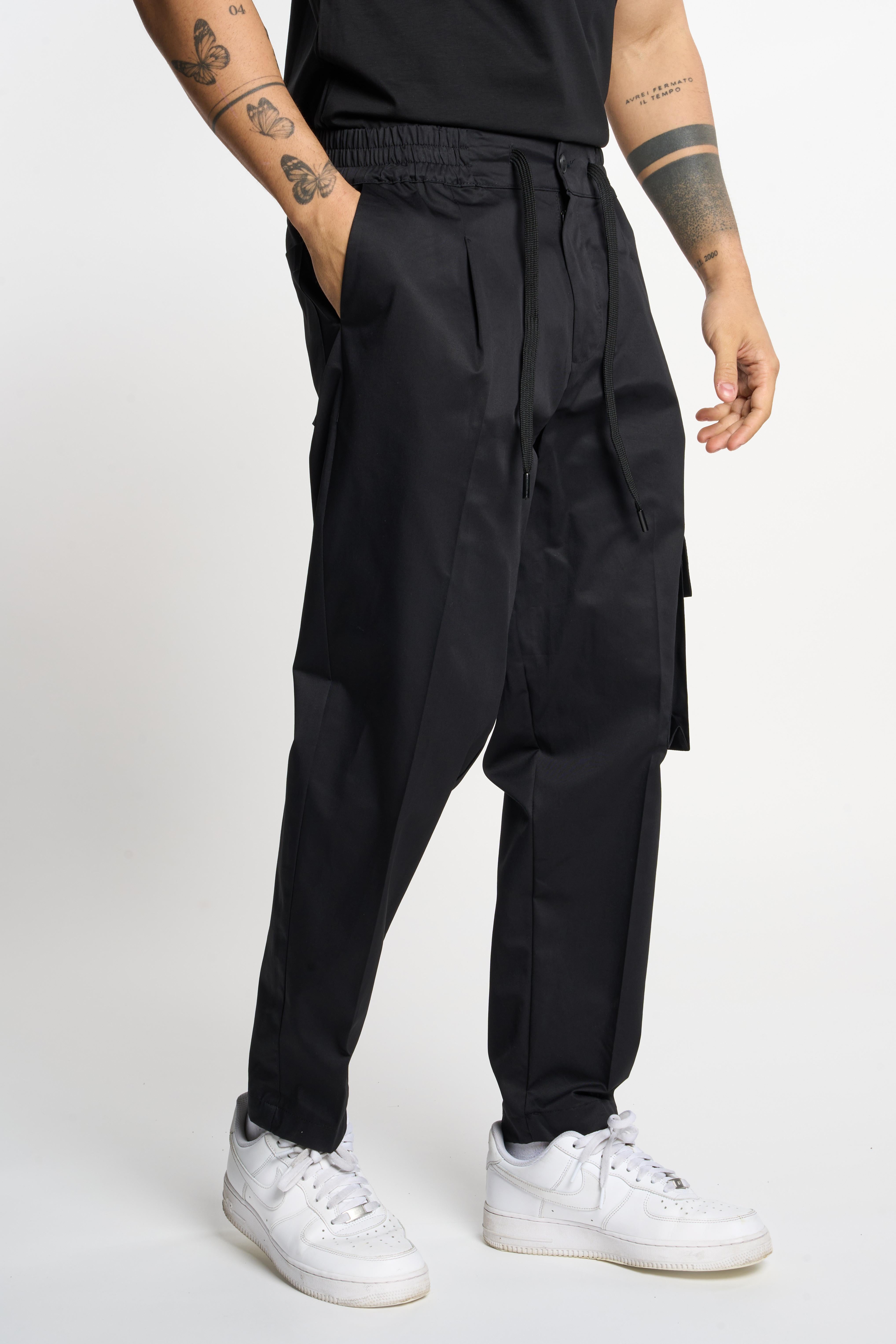 Gavroche pantaloni nero con chiave 2053 NERO GAVROCHE