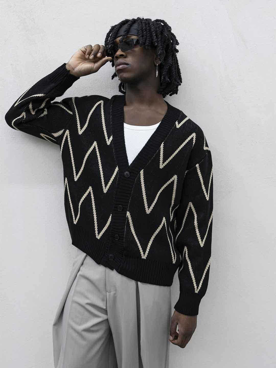 Tokyo cardigan marrone e bianco TCK009 MARRONE TOKYO