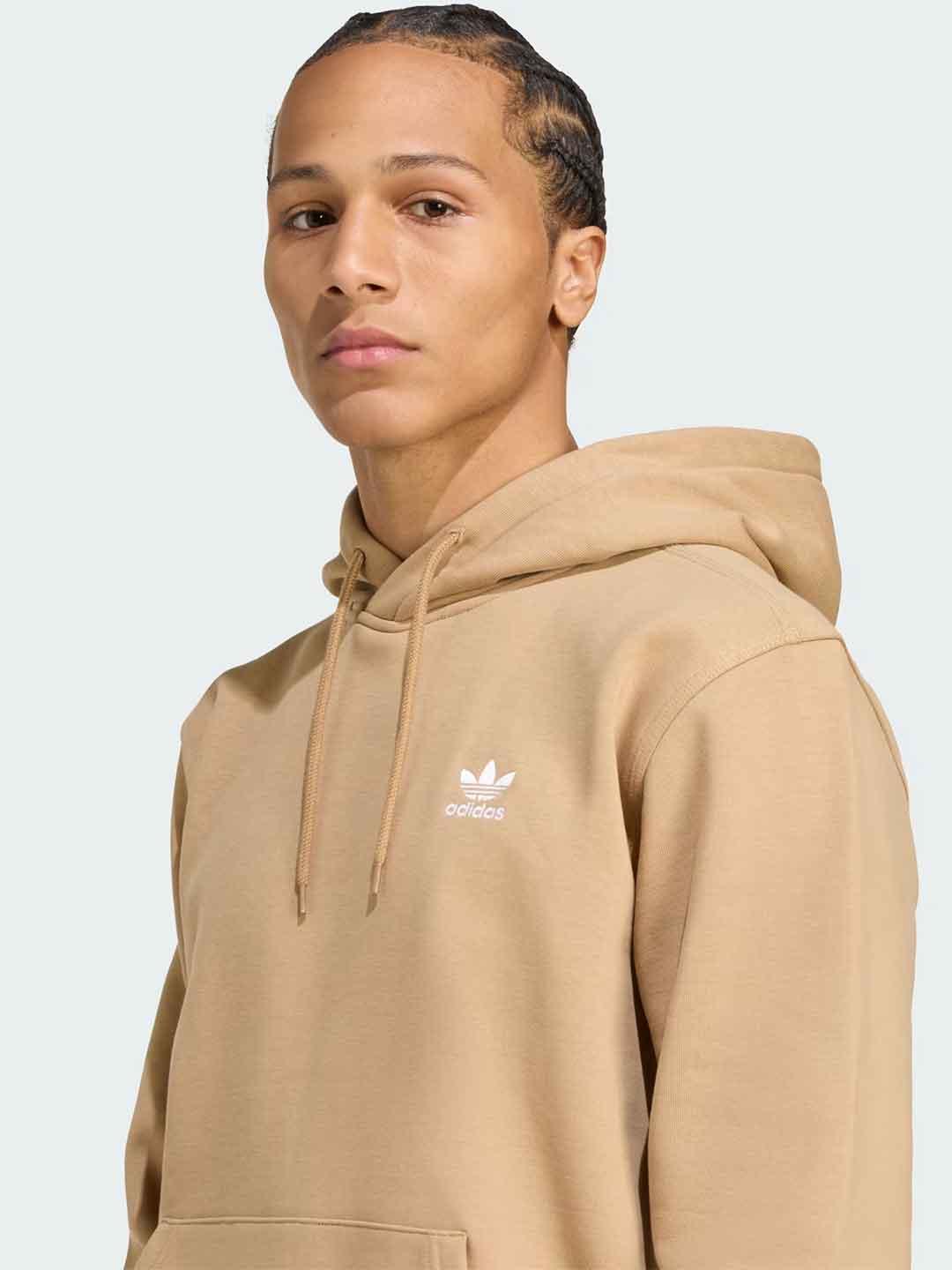 Adidas felpa beige con cappuccio JW1064 BEIGE ADIDAS