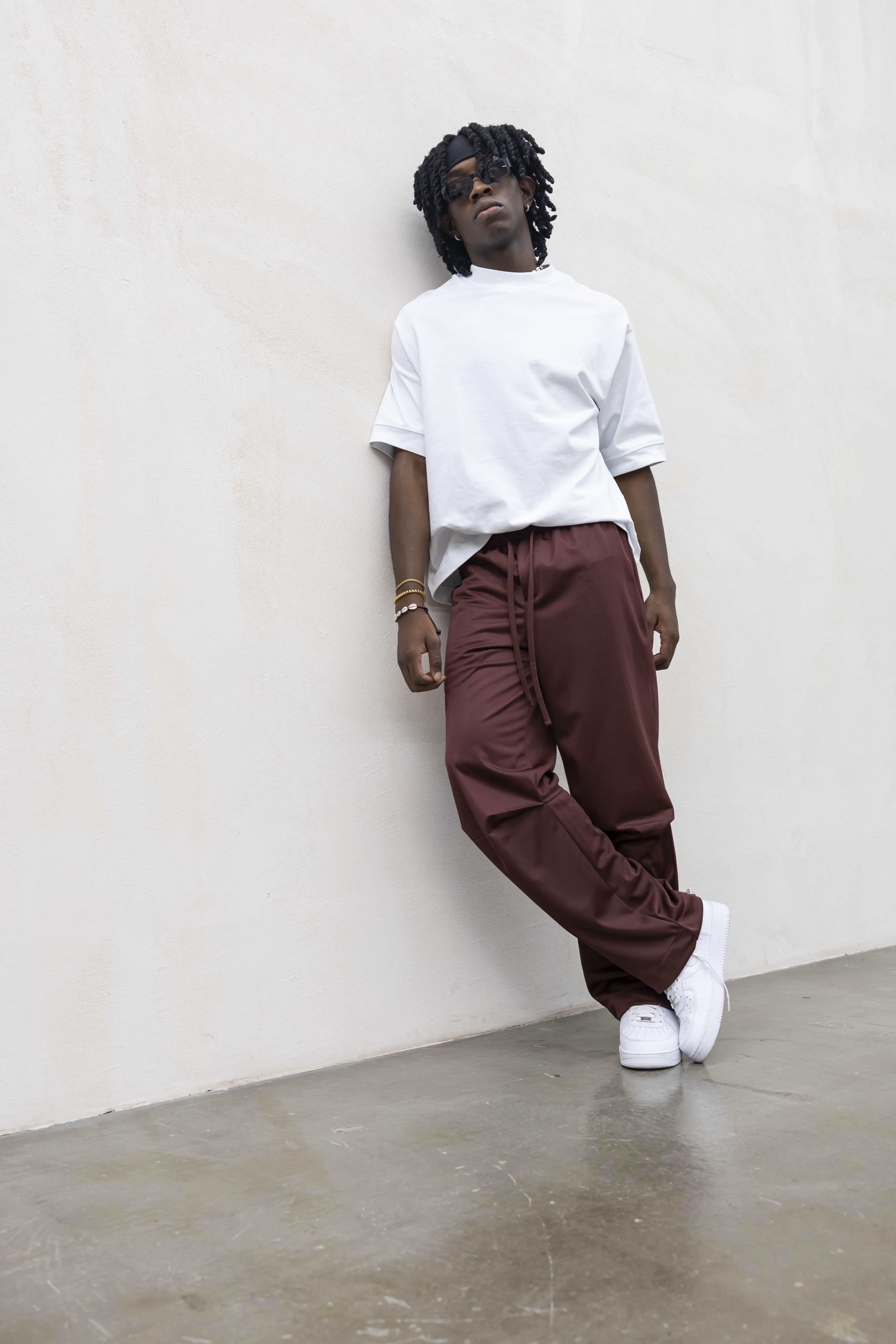 Present Day pantalone bordeaux acetato PRS021 BORDEAUX PRESENT DAY