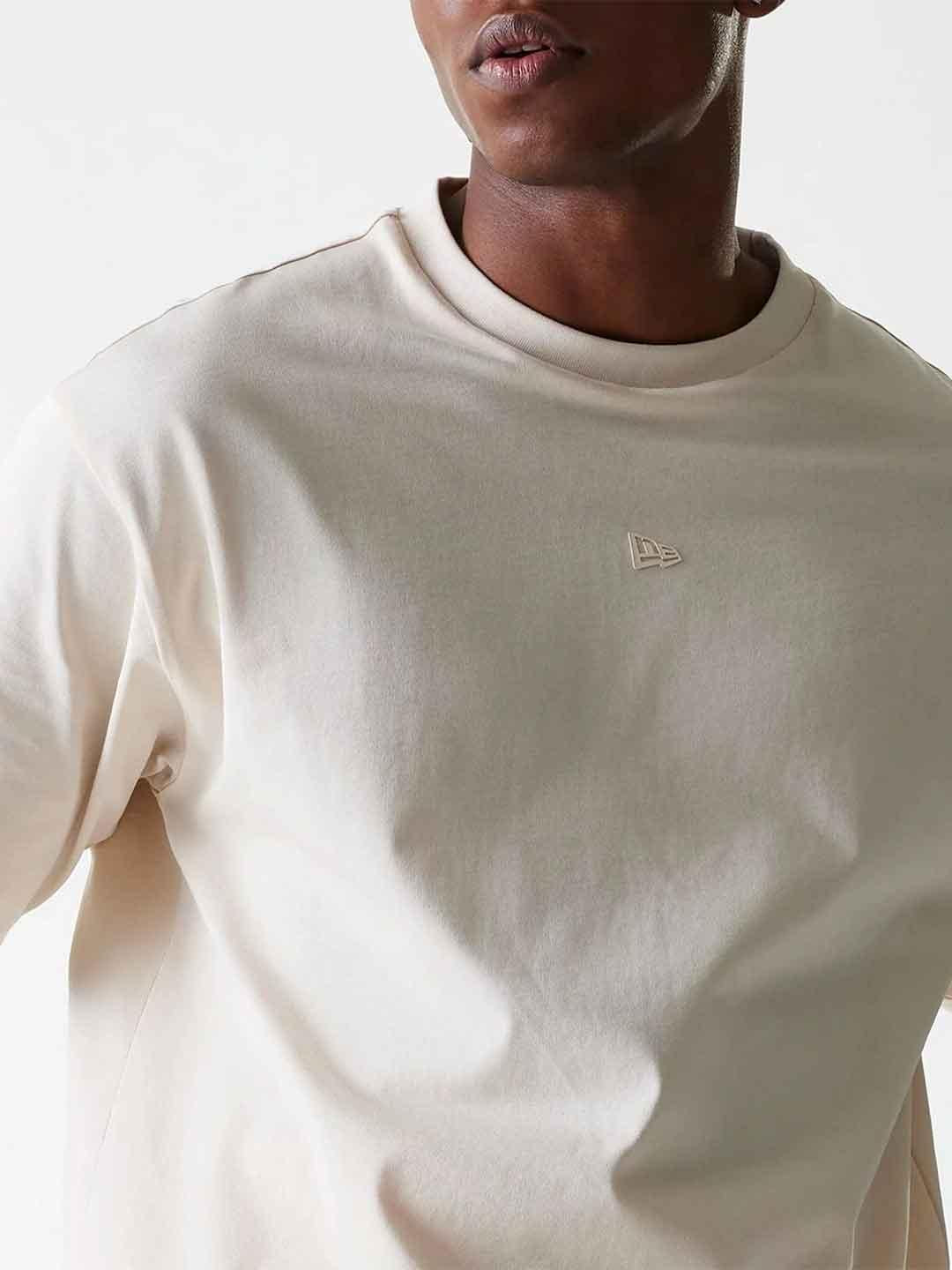 New Era t-shirt panna con logo panna 60684523 PANNA NEW ERA