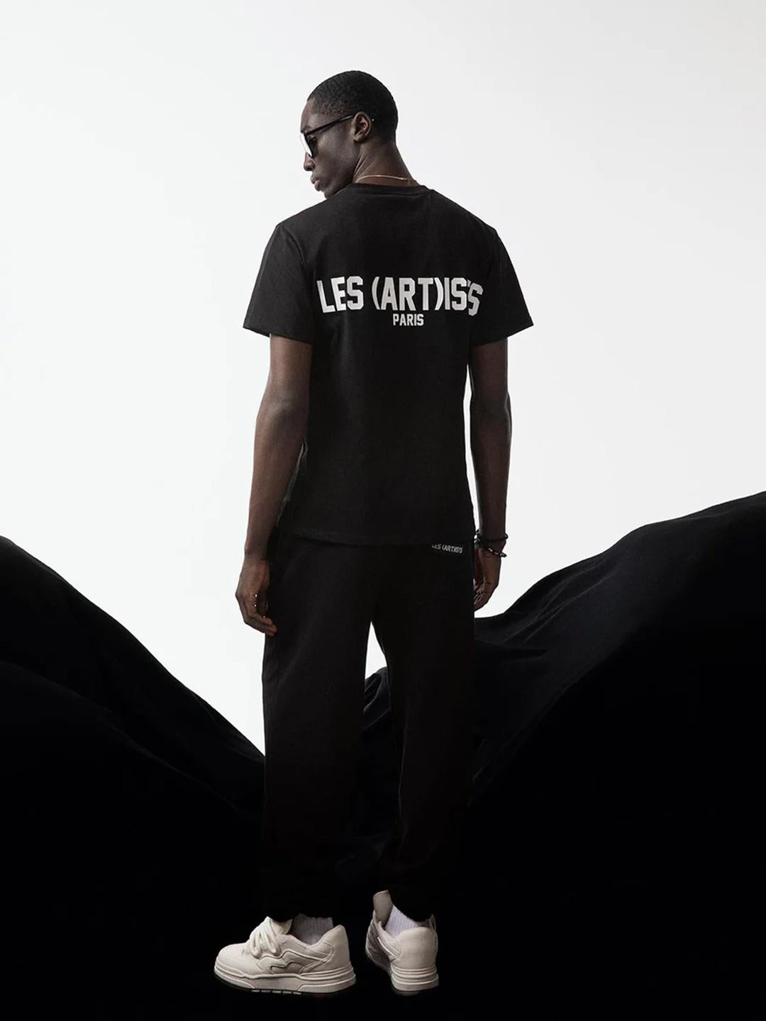 Les Artists Paris t-shirt nero con mini logo TS600 NERO LES ARTISTS