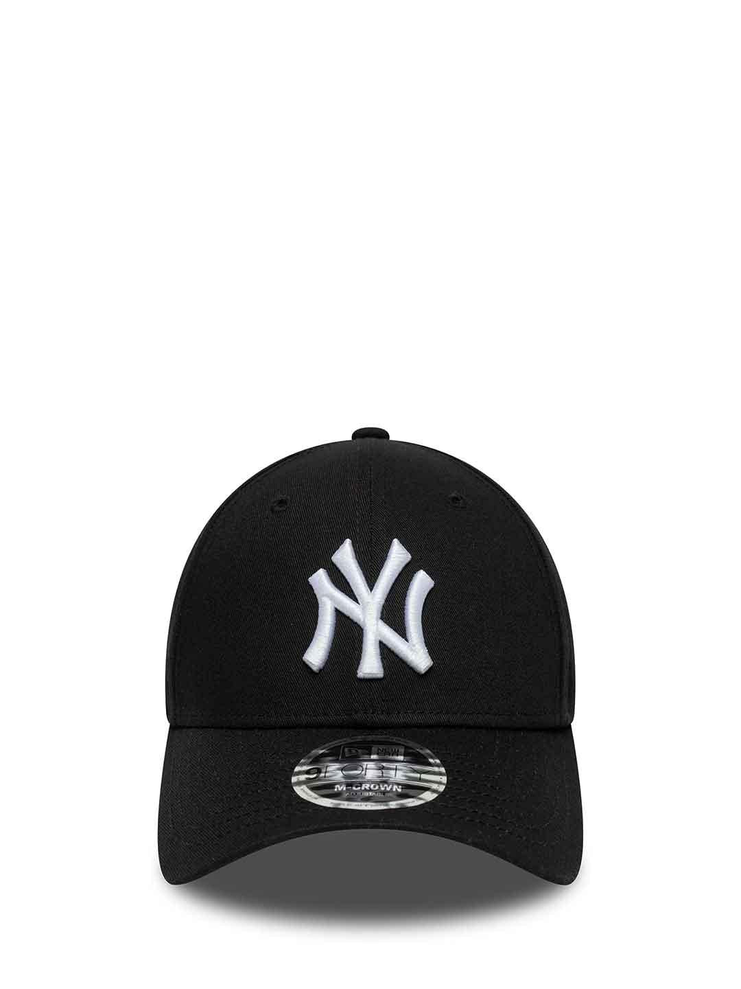 New Era 9FORTY cappello nero con logo bianco 60691059 NERO NEW ERA