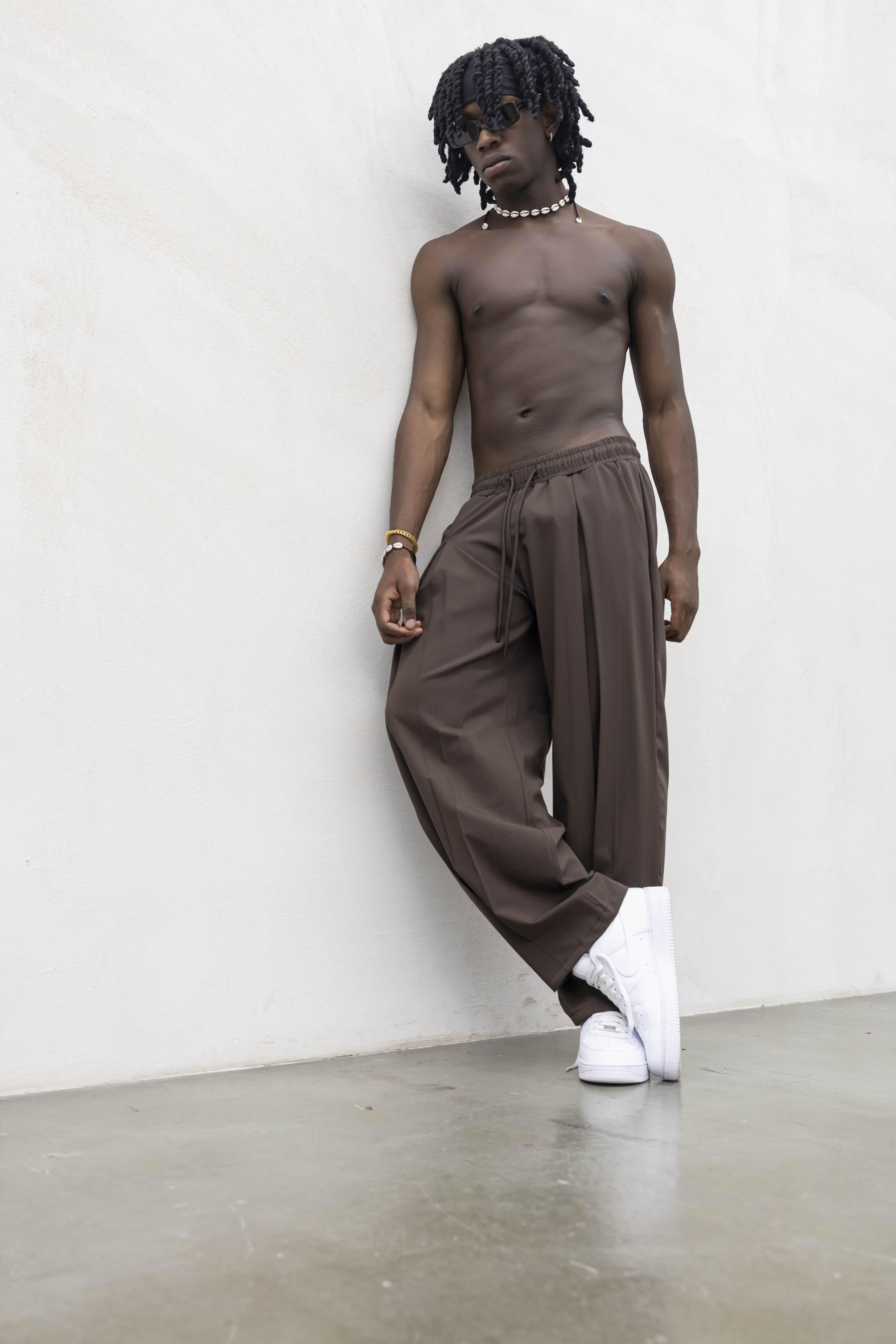 Tokyo pantaloni marrone con deep pences TKO004 MARRONE TOKYO