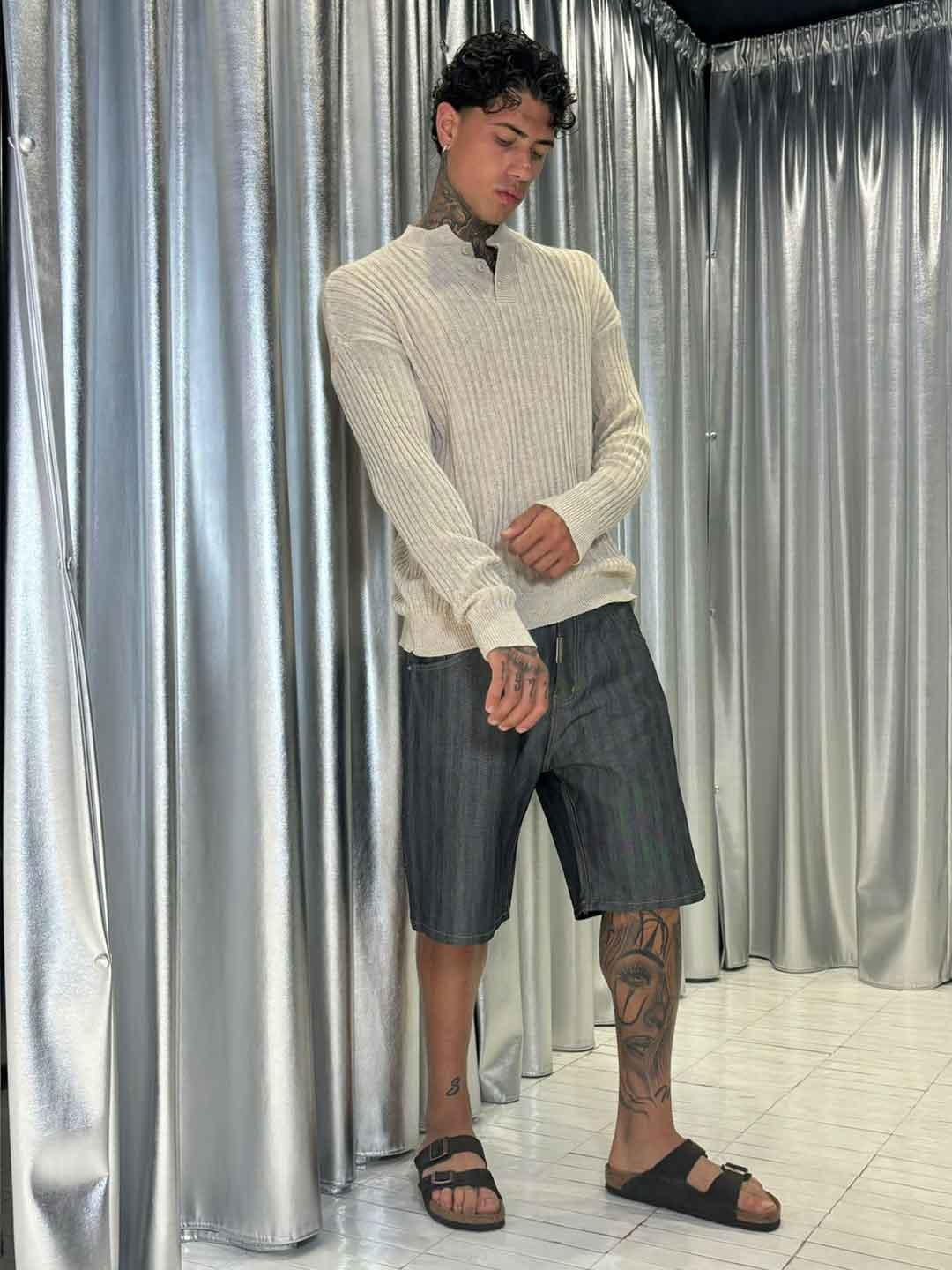 All Or Nothing polo beige con bottoni ALEMAGOU BEIGE ALL OR NOTHING