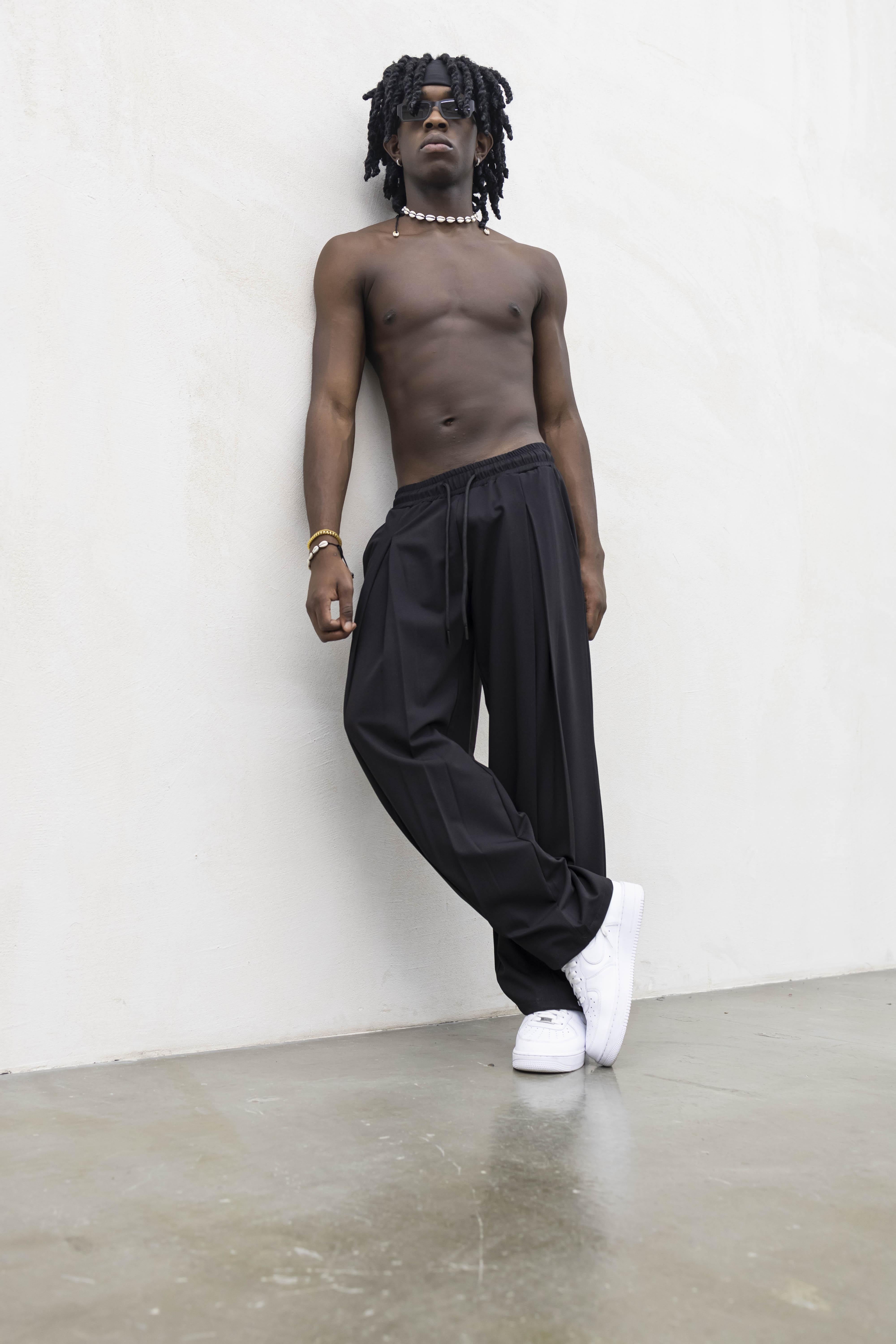 Tokyo pantaloni nero con deep pences TKO004 NERO TOKYO