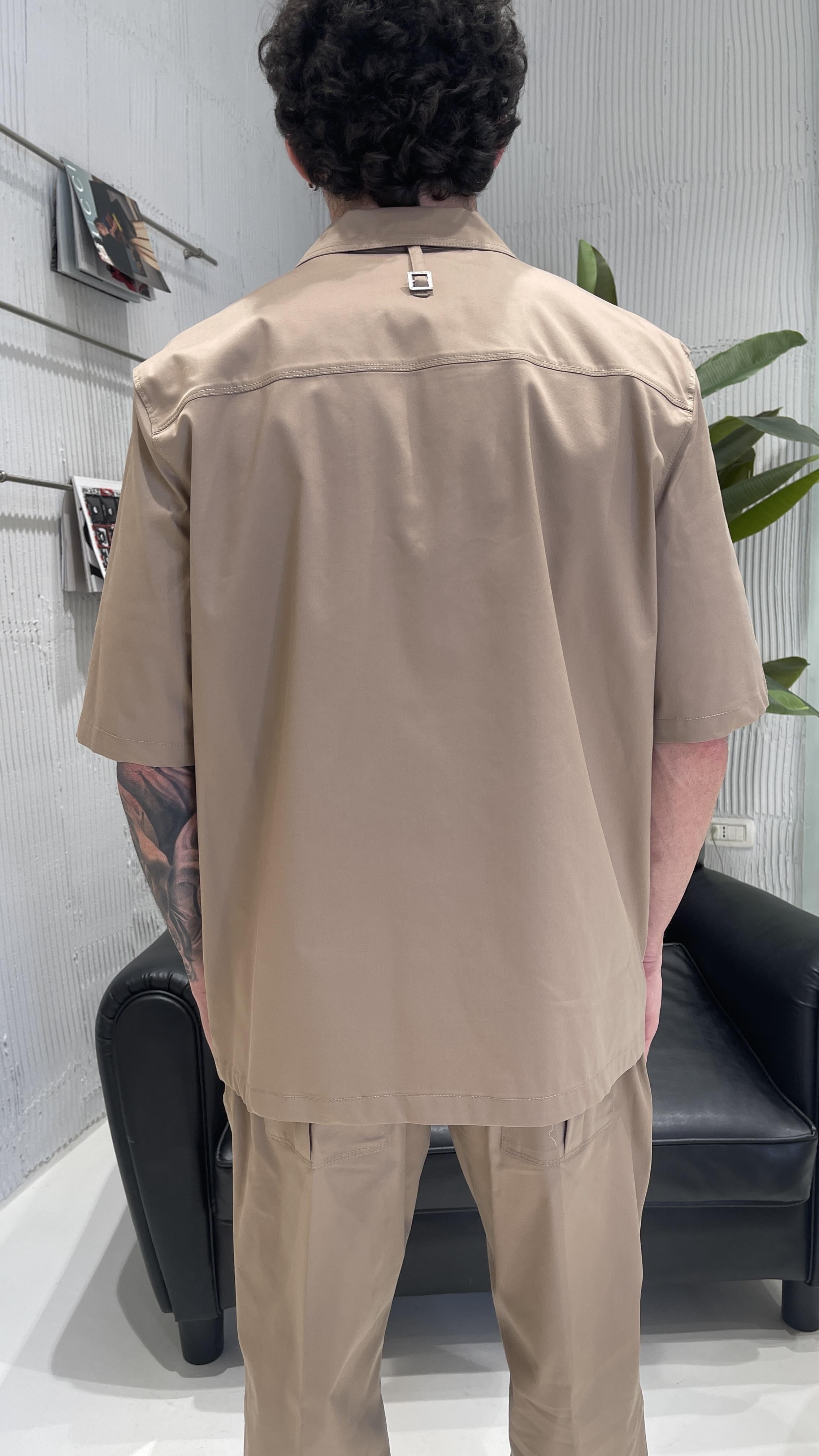 Pret A Porter camicia beige con tasconi 70019 BEIGE PRET A PORTER