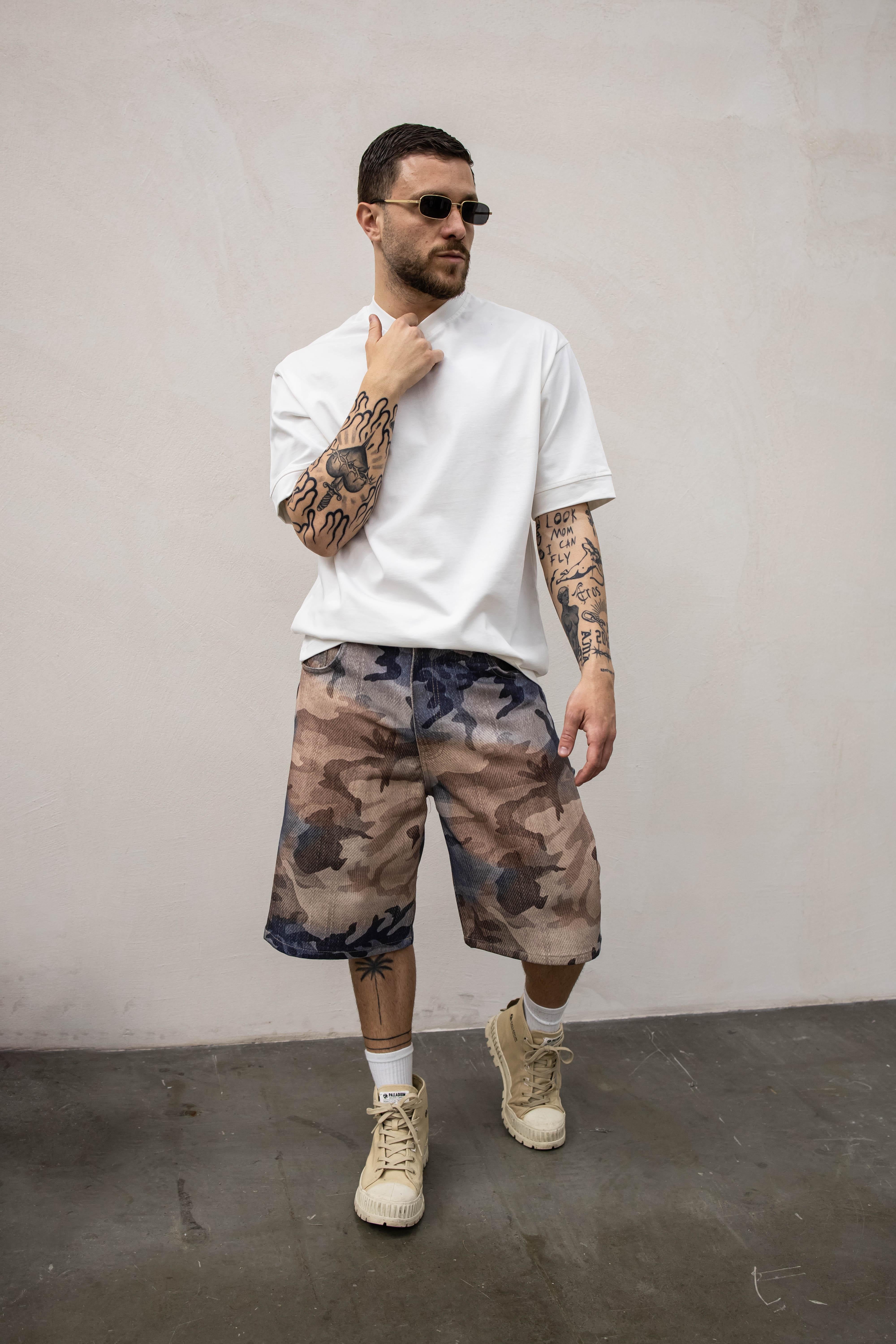 Present Day bermuda beige mimetico PDP047 BLU PRESENT DAY