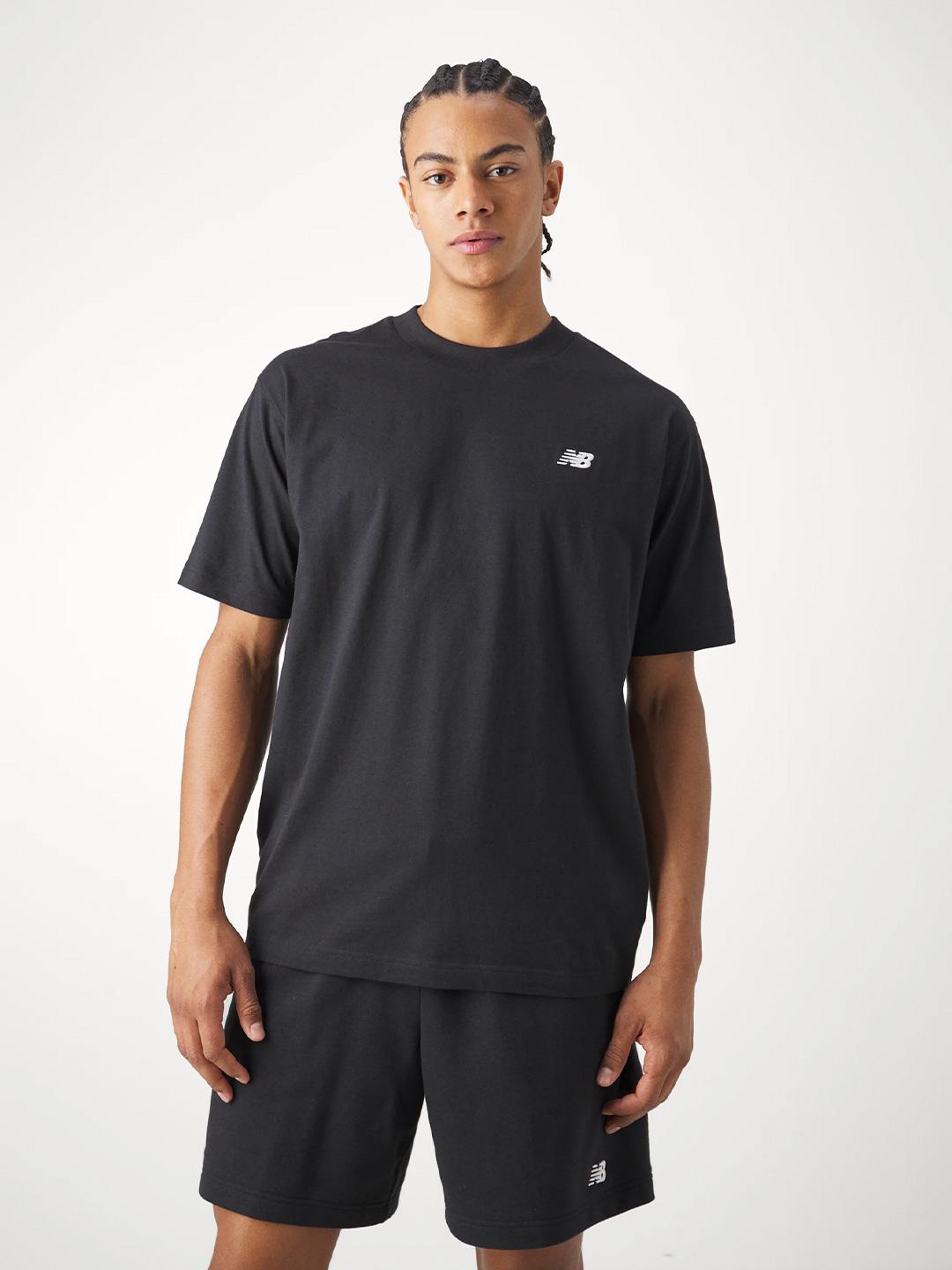 New Balance t-shirt nero con logo MT41509BK NERO NEW BALANCE