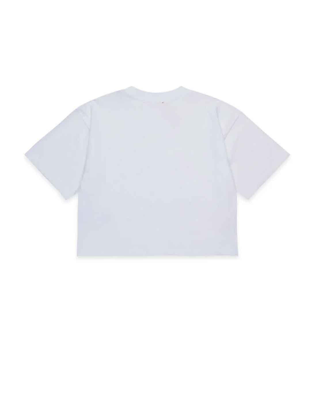 Diesel Tixan t-shirt bianco crop J02428 00YI9 BIANCO DIESEL