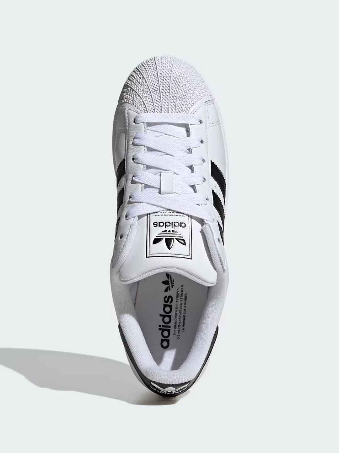 Adidas Superstar sneakers bianco e nero IH8659 BIANCO ADIDAS