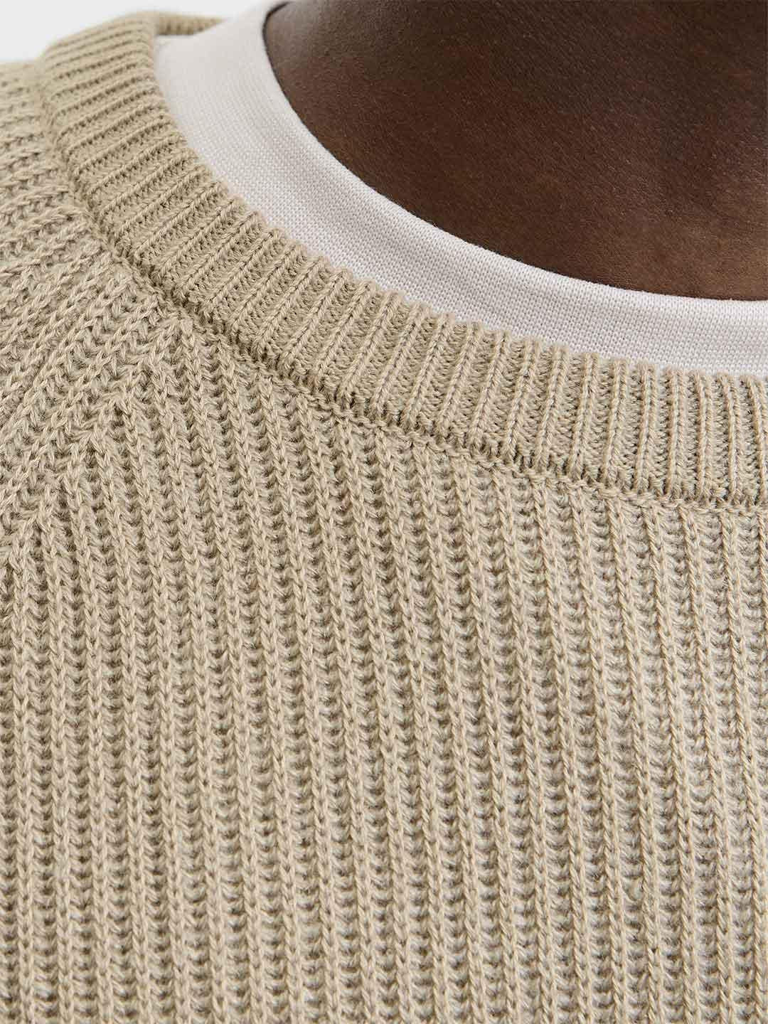 Jack & Jones maglione beige 12278916 BEIGE JACK & JONES