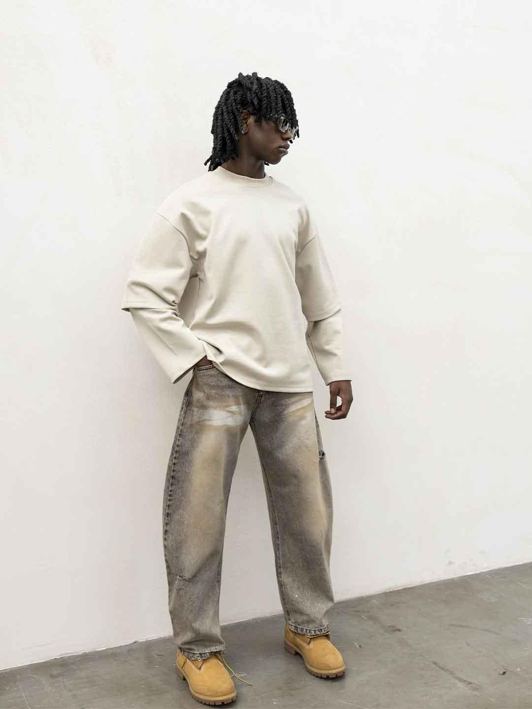 Present Day jeans beige PRS065 BEIGE PRESENT DAY