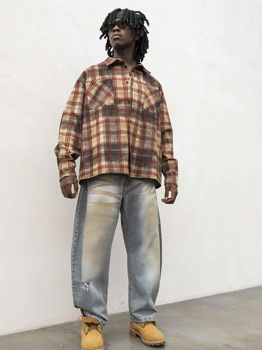 Present Day camicia rosso a righe PRS063 ROSSO PRESENT DAY