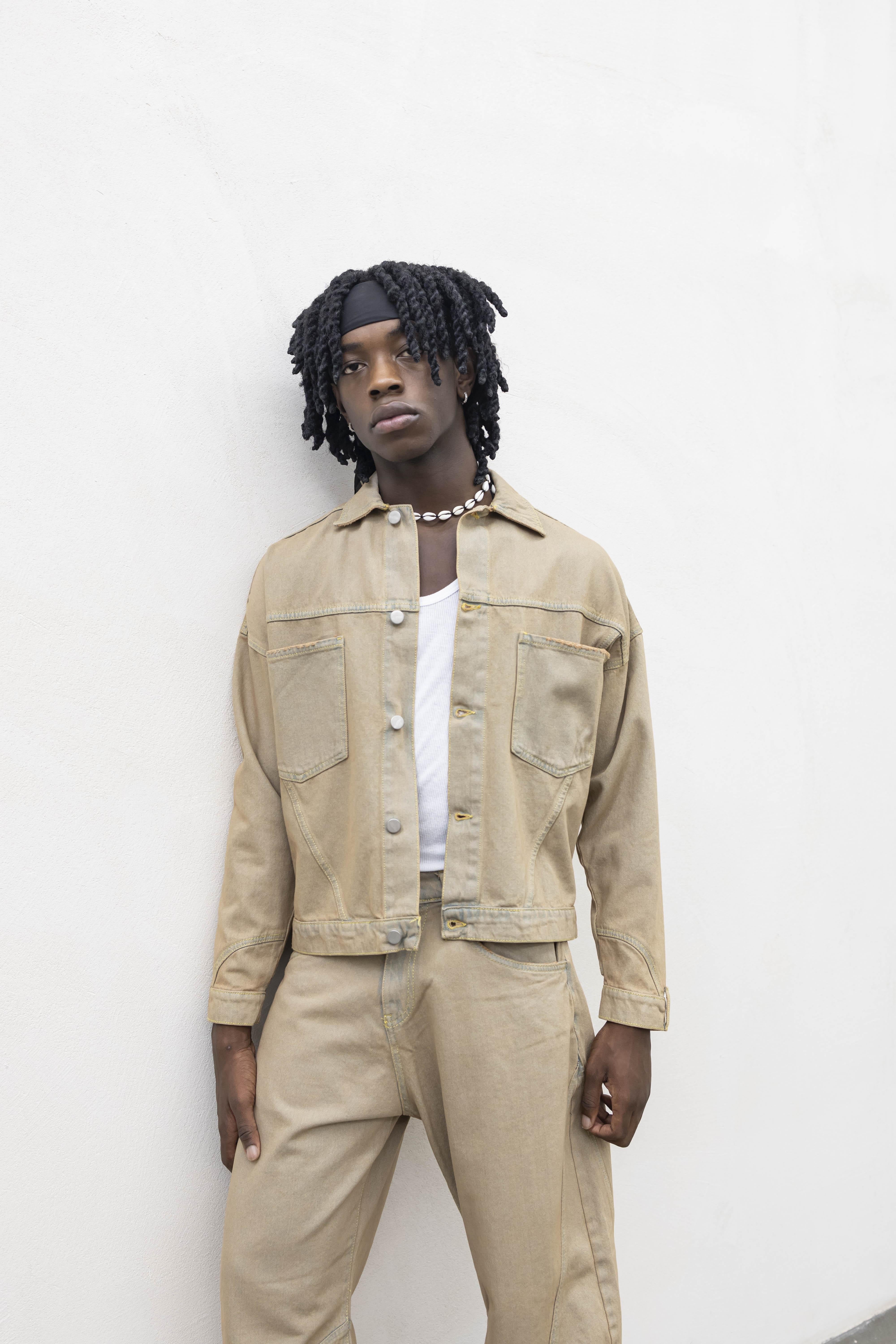 Present Day coordinato beige in denim PRS013 BEIGE PRESENT DAY