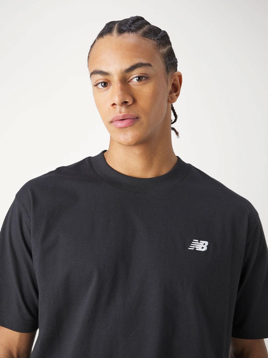 New Balance t-shirt nero con logo MT41509BK NERO NEW BALANCE