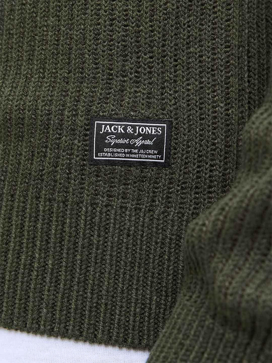 Jack & Jones maglione verde 12278916 VERDE JACK & JONES