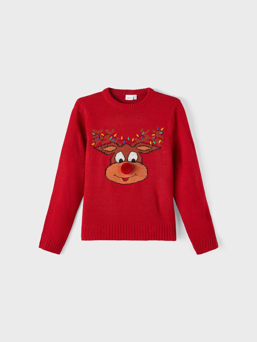 Name It kids Pullover renna rosso