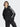 Adidas adicolor classics black sweatshirt with oversized hood