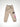 Disclaimer beige kids trousers with bear and logo print