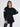 Eleh maglione nero cut-out con strass
