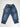 Over/D blue kids jeans with chain