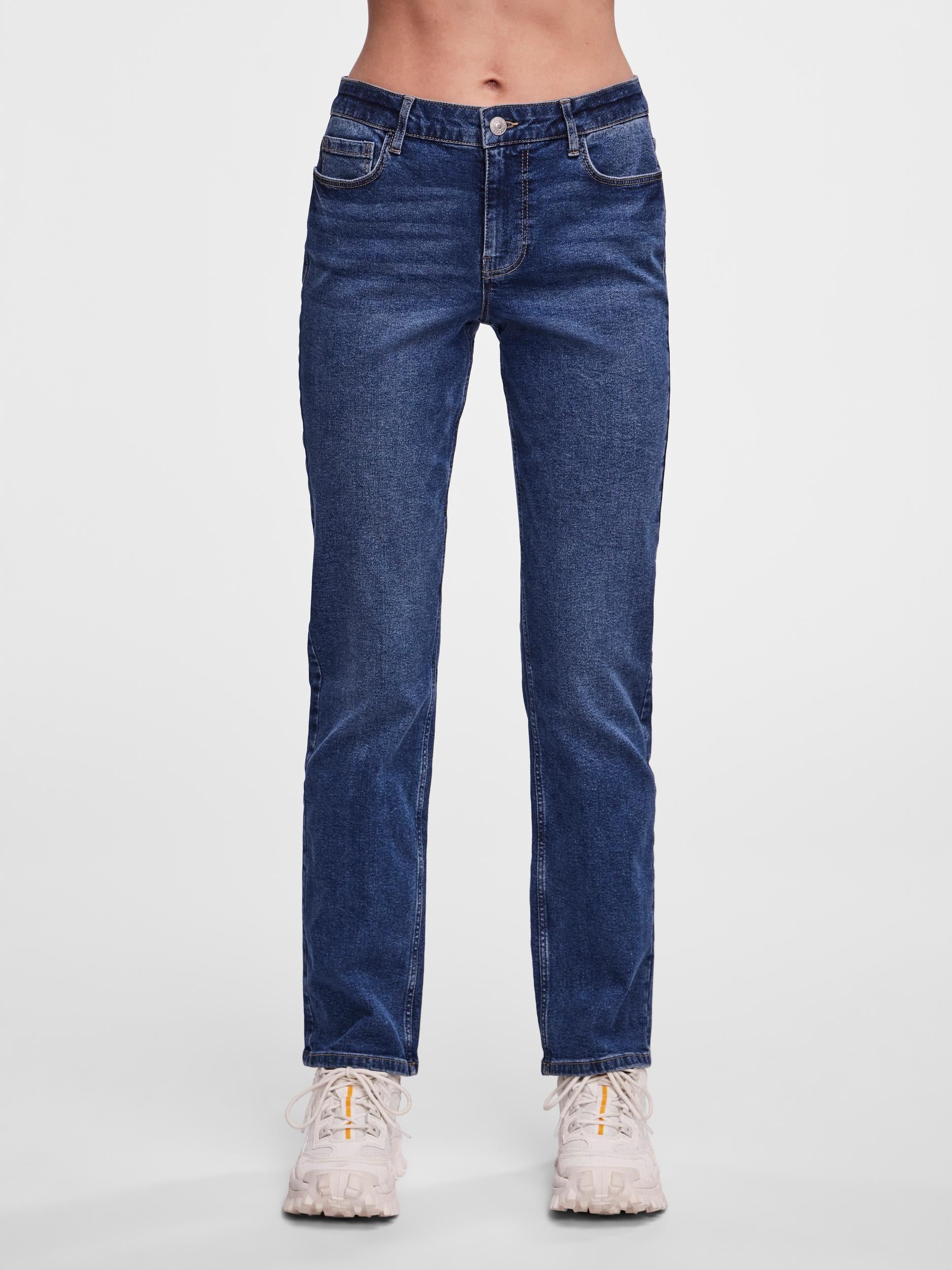 Pieces jeans diritti lavaggio blu chiaro