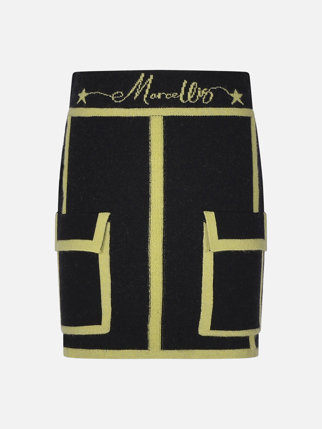 Marc Ellis gonna kids nero con tasconi e stampa verde 00184 NERO MARC ELLIS 