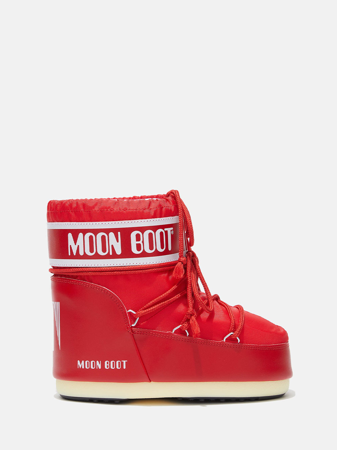 Moon Boot Icon Low stivali kids rosso basso in Nylon 1409340K ROSSO MOON BOOT 