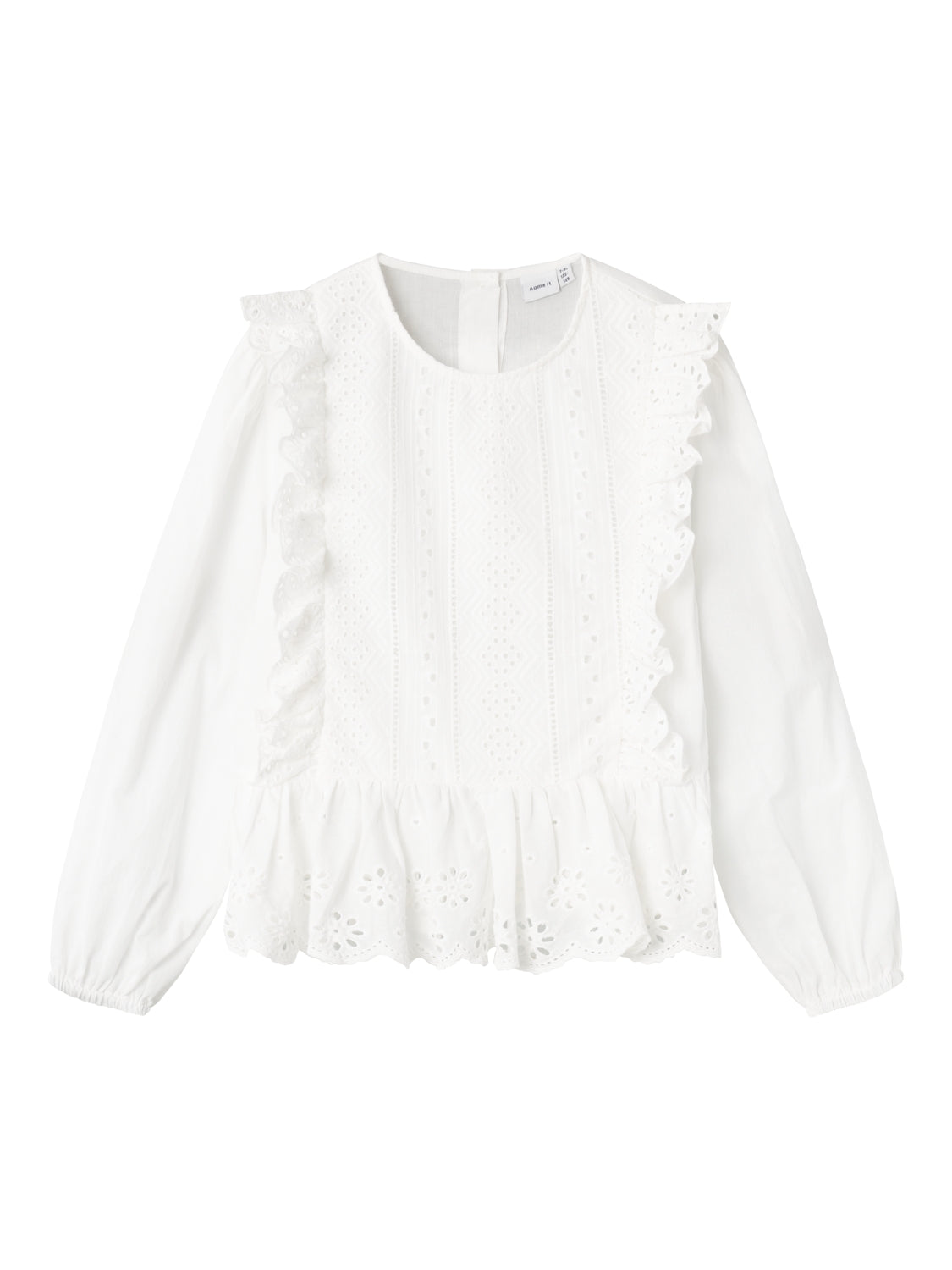Name It camicia kids bianco con tessuto intrecciato 13231486 BIANCO NAME IT 