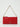 Pinko Horizontal Flat borsa rosso con logo oro