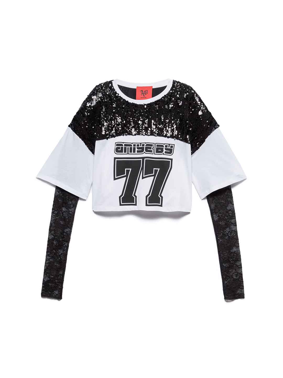 Aniye By Rugby Lace t-shirt bianco I58 181471 BIANCO ANIYE BY 