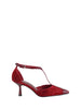 Bibi Lou Canna Pumps decolletè rosso con punta in pelle