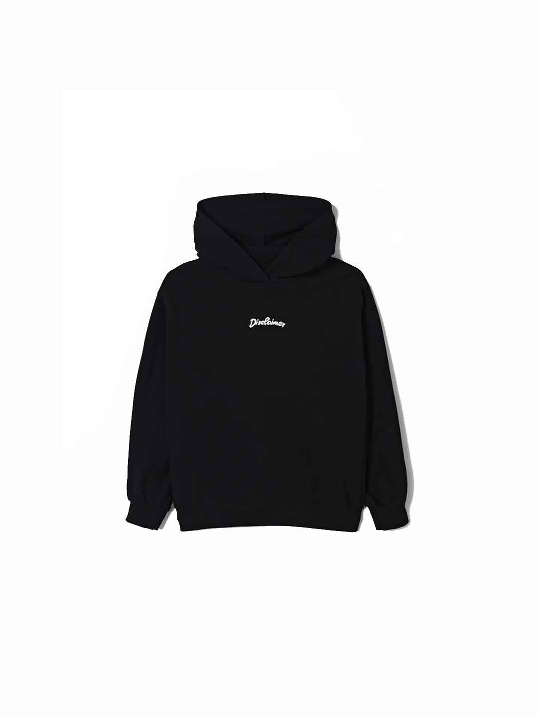 Disclaimer felpa kids nero con cappuccio 58300 NERO DISCLAIMER 