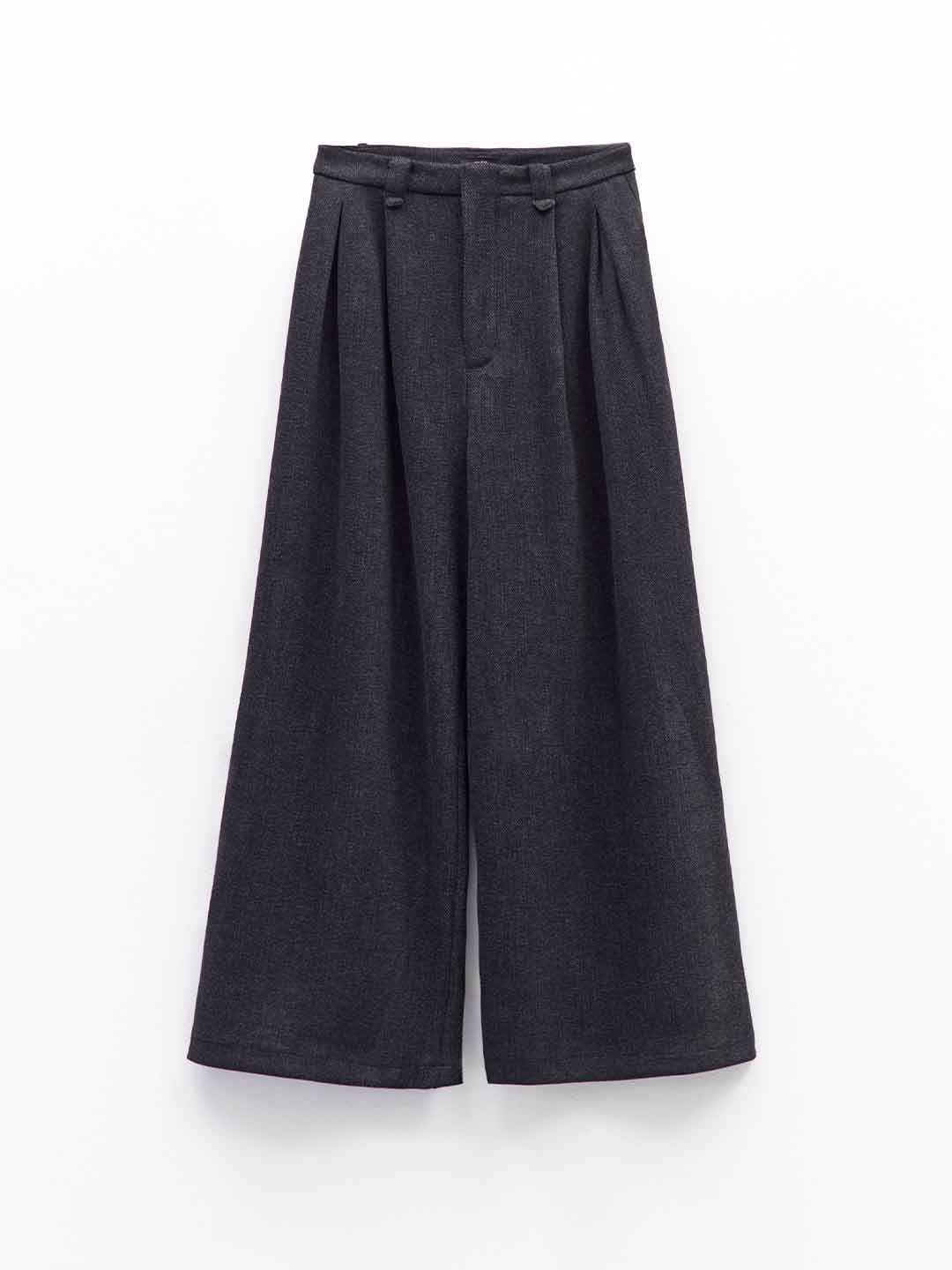 Eleh pantaloni nero con pinces 0234 NERO ELEH 