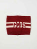 GCDS sciarpa kids bordeaux in lana